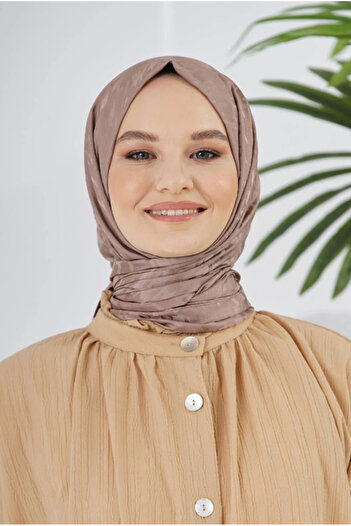 Sima Mink Loryan Scarf Jacquard Houndstooth Shawl