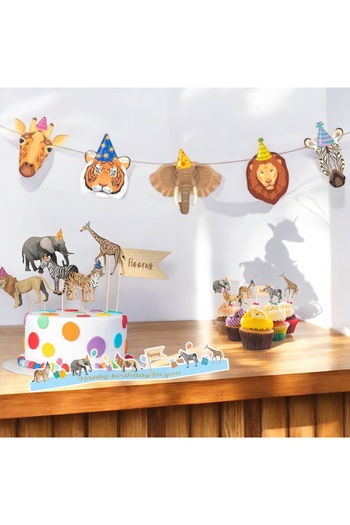 Partifabrik Safari Party Animals Themed Party Set
