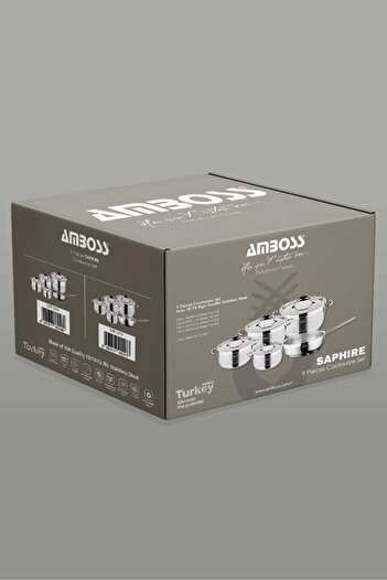 Amboss 9 Piece Stainless Steel Cookware Set