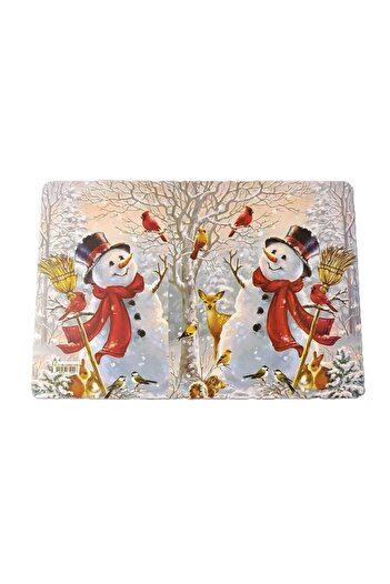 şahane parti Snowman with Broom 20 Pieces Karne Case