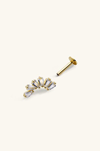 Marie Claire 6 Baget Kesim Taşlı Piercing Shine Koleksiyon