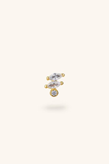 Marie Claire Yatay Kesim Taşlı Piercing Shine Koleksiyon