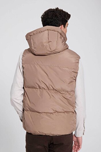 Twn Slim Fit Vizon Düz Yelek Mont