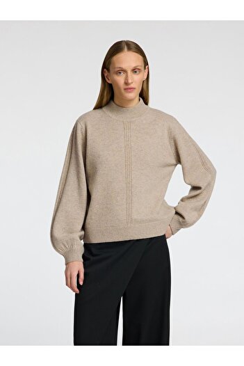 Selected Femme Pullover mit hohem Kragen Raffinierter