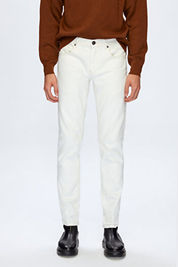 Tween Relaxed Ekru %100 Pamuk Denim Pantolon