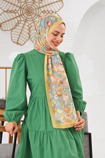 İpekhan Nature Pinkly Soft Shawl Altuni Yellow 3031-12