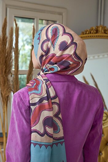 İpekhan Yaz Işıltısı Koleksiyonu Soft Şal Mavi Menekşe 3045-05