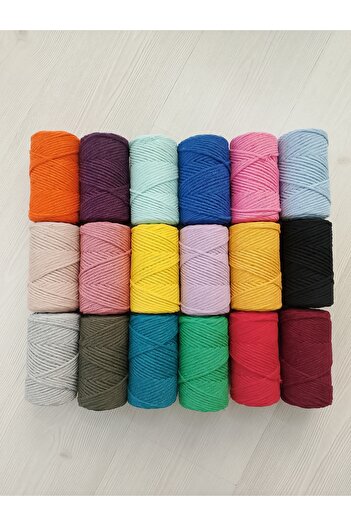 Bevella Macrame Cord Macrame 3 mm Lampshade Lanyard - 250 g 15 Grain Taranan Lanyard