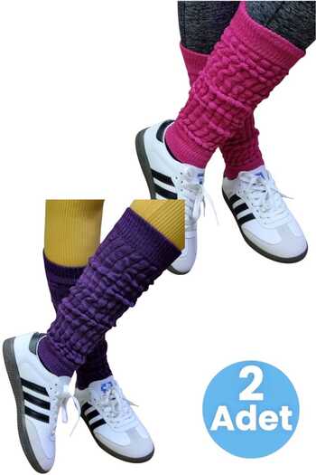 Trenderrs Women's Four Seasons Footless Knitwear Leggings Set of 2