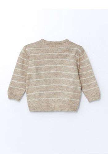 LC Waikiki Lcwk Crew Neck Striped Knitwear Baby Boy Cardigan