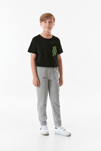 Fulla Moda Έντυπη ελαστική μέση Jogger Boy's Sweatpants