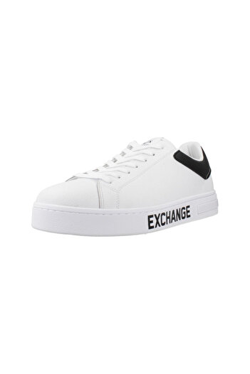 Armani Exchange Men's Text Logo Sneaker - White