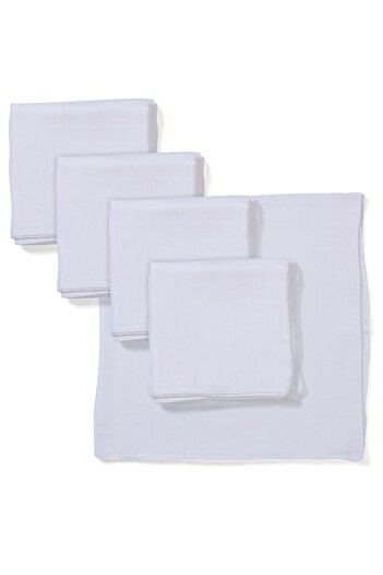 Babyhug Babyhug Reusable Muslin Nappy Set Large, Eco-Friendly, Breathable, 9-24 Months White - 5 Pack