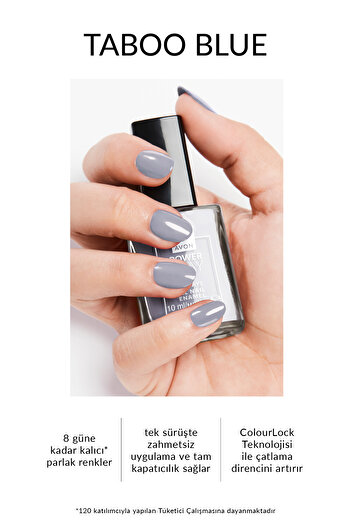 AVON Power Stay Jel Oje 10ml - Taboo Blue