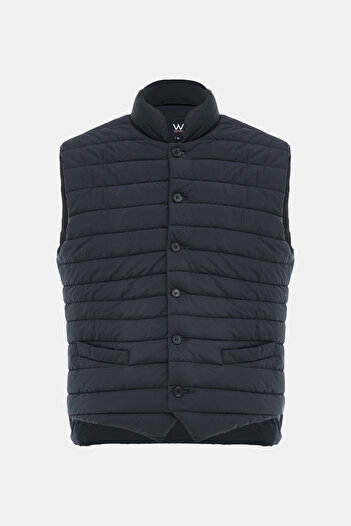 W Collection LACİVERT DÜĞMELİ YELEK
