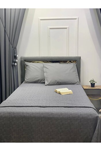 NİVEMESHOME Nivemeshome Gray 200X230 Single Pique Cover Double