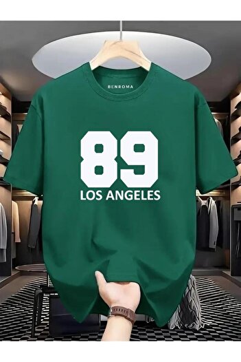 BENROMA 89 Μπλουζάκι με στάμπα Los Angeles Oversize