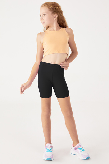 Almila Kids Cotton Short Over-The-Knee Girls' School Leggings 2005 - Girls' Shorts Leggings