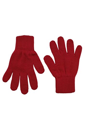 AXE SPORTSWEAR Women's Red Winter Cold Protective Soft Textured Knitwear Knitted Gloves Glove