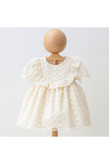 miomini Girl's Embroidered Tulle Dress