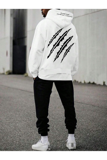 LUNAVISTA Lines Printed Unisex Oversize Tracksuit Set