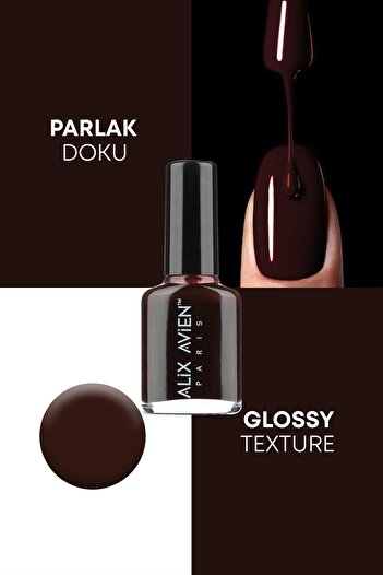 Alix Avien Vişne Rengi Oje 23 - Yüksek Pigmentli Uzun Süreli Kalıcılık Hızlı Kuruma - Nail Lacquer 23