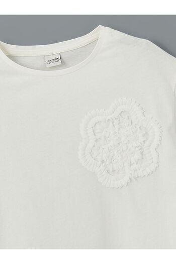 LC Waikiki Lcw Kids Crew Neck Floral Girl's T-Shirt