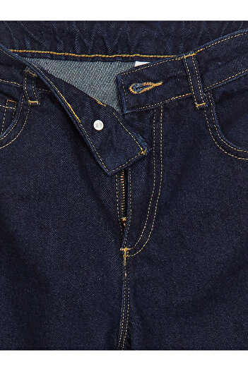LC Waikiki LCW Kids Beli Ayarlanabilir Lastikli Kız Çocuk Jean Pantolon