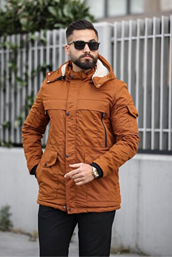 DOXGER SEYYAR HOODED WINTER MEN'S COAT
