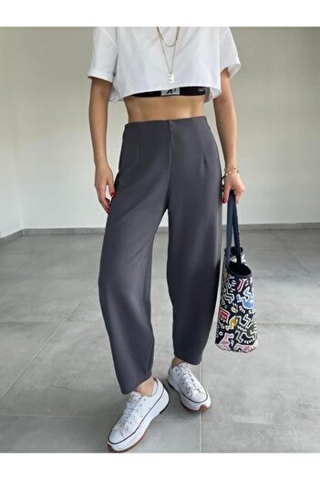 Paw Garage 4 Seasons Beltless Balloon Trousers - Crepe Fabric, Full Lycra