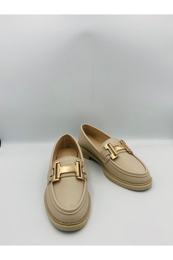Ömer Ediz Shoes ALBERT Жовті аксесуари Детальні жіночі лофери-балетки