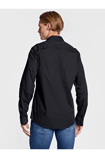 Calvin Klein Erkek Siyah Uzun Kollu Gömlek
