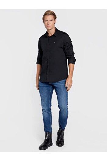 Calvin Klein Stretch Poplin Slim Shirt