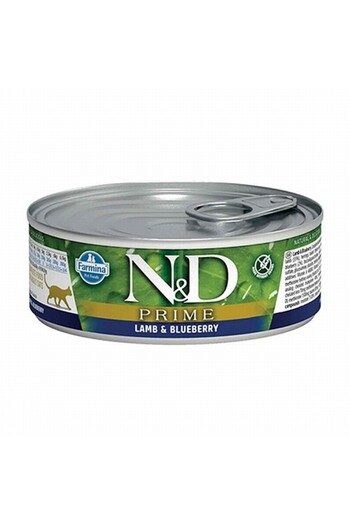 N&D Prime Lamb Blueberry Grain-Free Adult Cat Canned Food 70 Gr