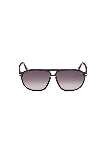Tom Ford Ft 1026 01B 61 Men's Pilot Black Bone Sunglasses