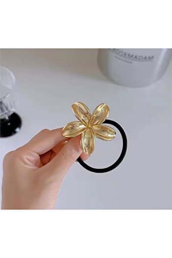Pelin Aksesuar Gold Floral Rubber Buckle (1 Piece)
