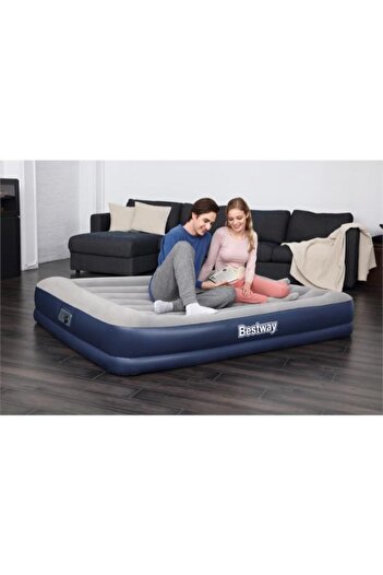 BESTWAY Tritech Airbed Queen Built-In Ac Pump 1.60M X 84Cm X 62Cm 26-67725