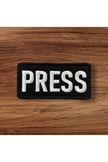 Ex Patch Patch scris la presă Broderie Arma 10 X 6 Cm