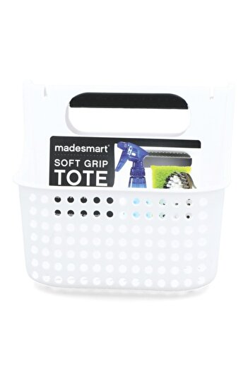 Madesmart Small Soft Grip Kitchen Sponge Tote with Drainage Holes
