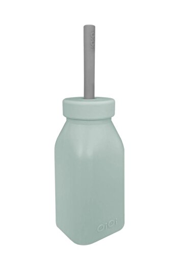OiOi 200ml Bottle Straw - River Green / Powder Gray