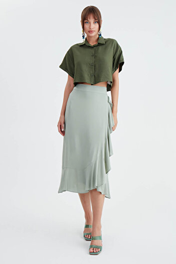 Vitrin Frilly Midi Skirt