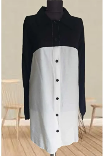 TCN Double Colored Buttoned Linen Shirt