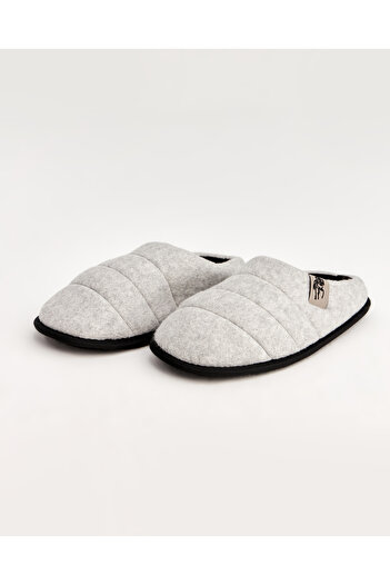 Chirpy Horn-s - Striped Gray Men's House Slippers
