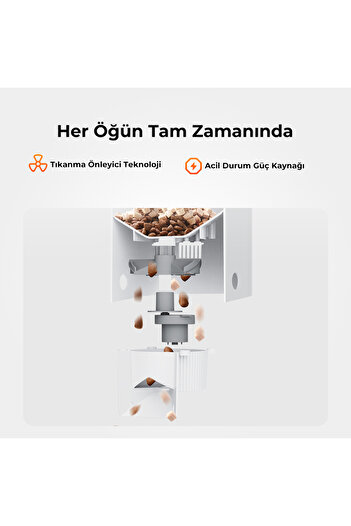 Petkit Yumshare Solo Kameralı Akıllı Mama Kabı Beyaz (Resmi Distribütör Garantili)