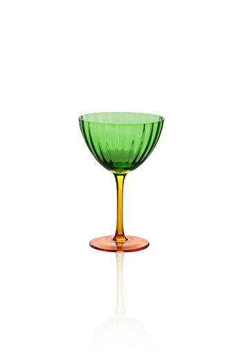 The Mia Green 240 ml Glass Ice Cream Bowl