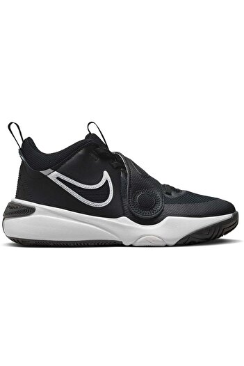 Nike Team Hustle D 11 Basketbol Ayakkabısı DV8996-002 Unisex Spor Ayakkabı SİYAH-BEYAZ