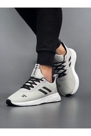 ARONA Unisex Lace-Up Knitwear Poly Sole Sports Sneaker