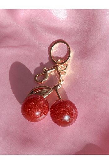 Reorah Collection Cherry Lady Charm Keychain-Cherry Charm Keychain