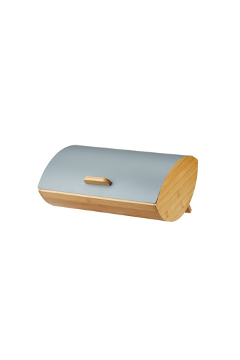 Vadi Karina Metal Lid Bamboo Luxury Bread Box Bread Holder