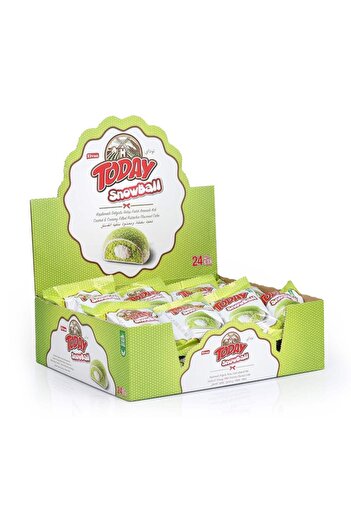 Elvan Today Snowball Antep Fıstık Aromalı Kek 35 Gr. 24 Adet (1 Kutu)